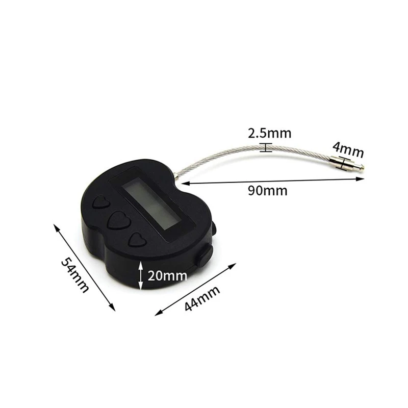 Imagem -03 - Fechadura Temporária Inteligente com Tela Lcd Bloqueio Eletrônico Multifuncional para Viagem à Prova Dágua e Recarregável por Usb