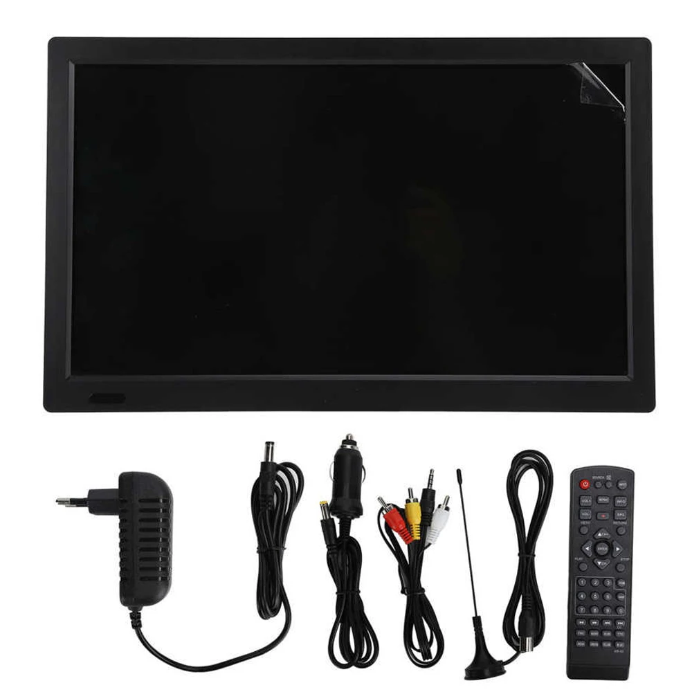 تليفزيون LEADSTAR صغير محمول 13 بوصة مع DVB-T2 H265/Hevc 10 بت رمز Dolby AC3 HDMI المدخلات 1366x768 16:9 التلفزيون الرقمي