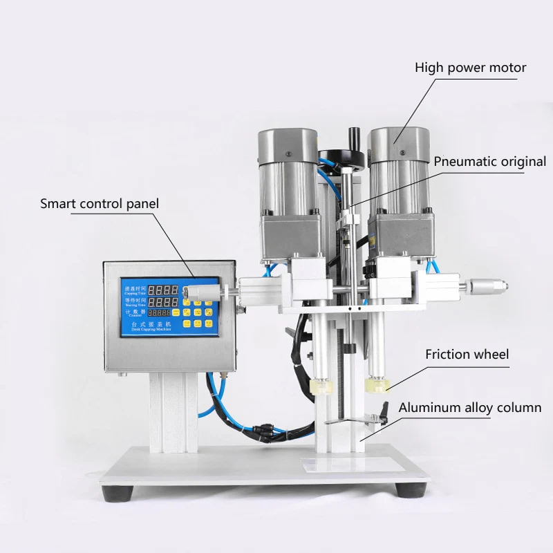 

High Quality And Efficient Pneumatic Capping Machine Spray Bottle Capping Machine Locking Machine Hand Sanitizer Duckbill Cap Ca