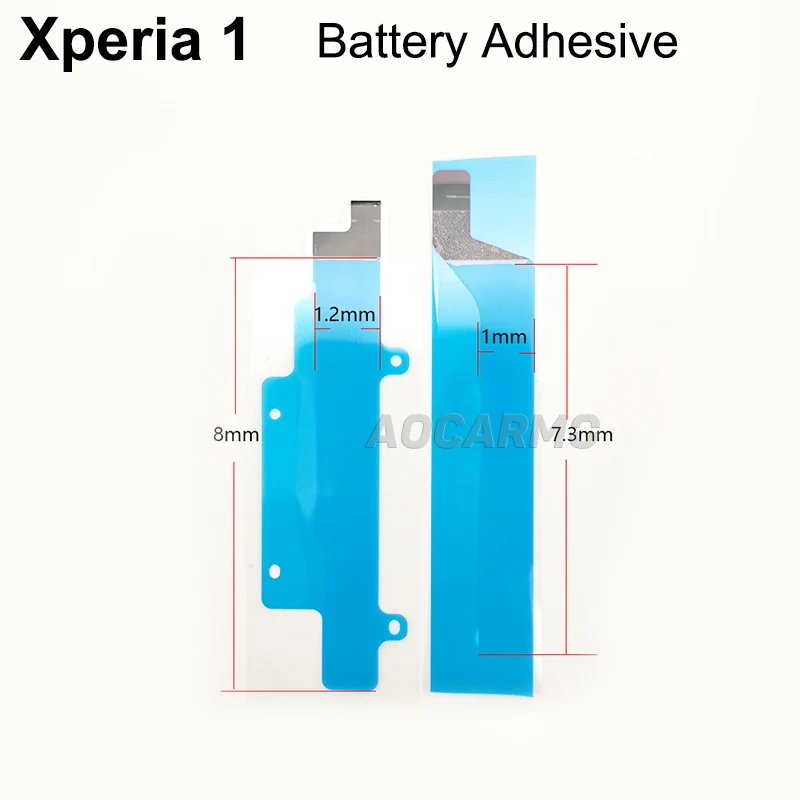 Aocarmo For SONY Xperia 1 / XZ4  J9110 X1 Full Set Front LCD Adhesive Rear Back Cover Sticker Battery Mic Earpiece Tape Glue