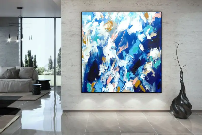 

Large Original Painting Wall Art Canvas Painting Abstract Painting Extra Large Abstract Art Wall Decor