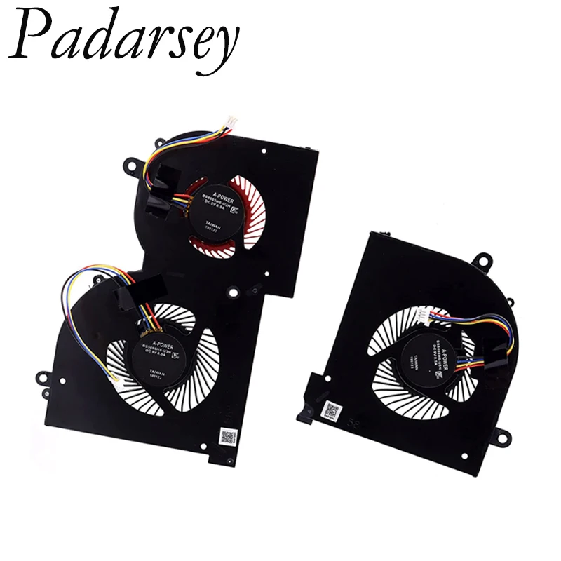 Pardarsey New CPU Cooling Fan w/GPU Cooler Set Replacement for MSI GS65 GS65VR WS65 P65 MS-16Q1 MS-16Q2 MS-16Q3 MS-16Q4 MS-16Q5