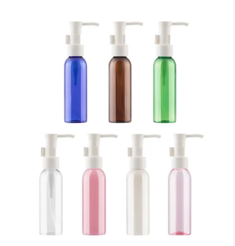 60Ml Plastic Pompfles Met Transparante/Zwarte/Witte Oliepomp Voor Water/Toilet/Toner/Lotion/Emulsie/Shampoo/Reinigingsolie