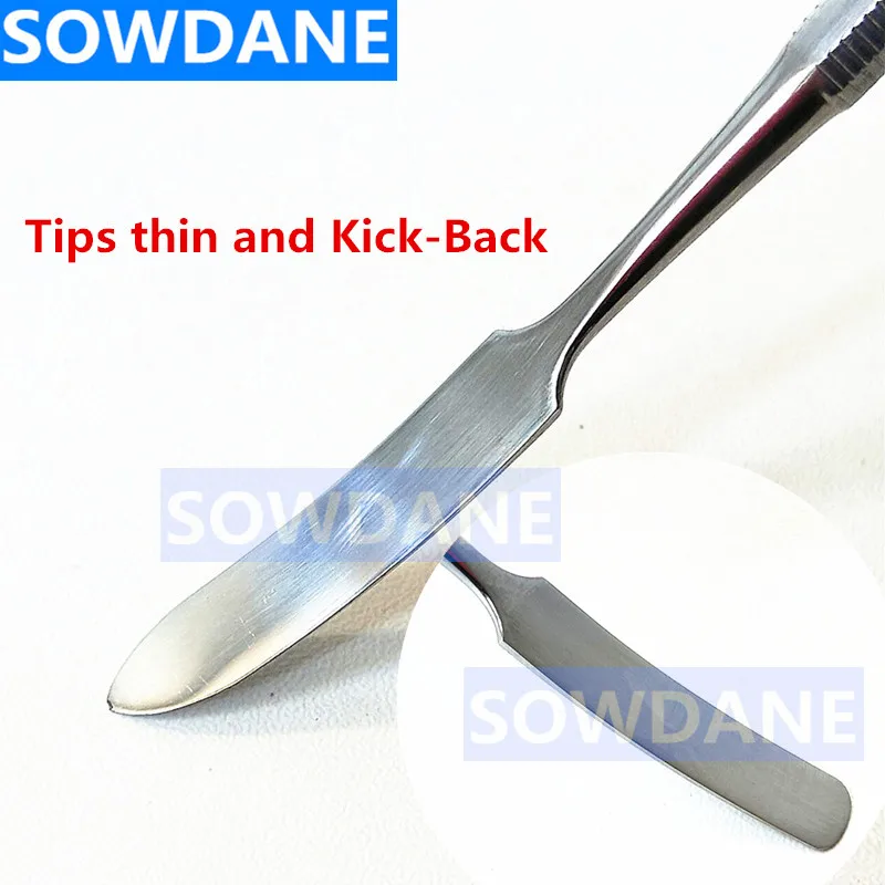 

Dental Lab Spatula Stainless Steel Cement Mixing with Spatula Blade Instrument Tool Double Ends