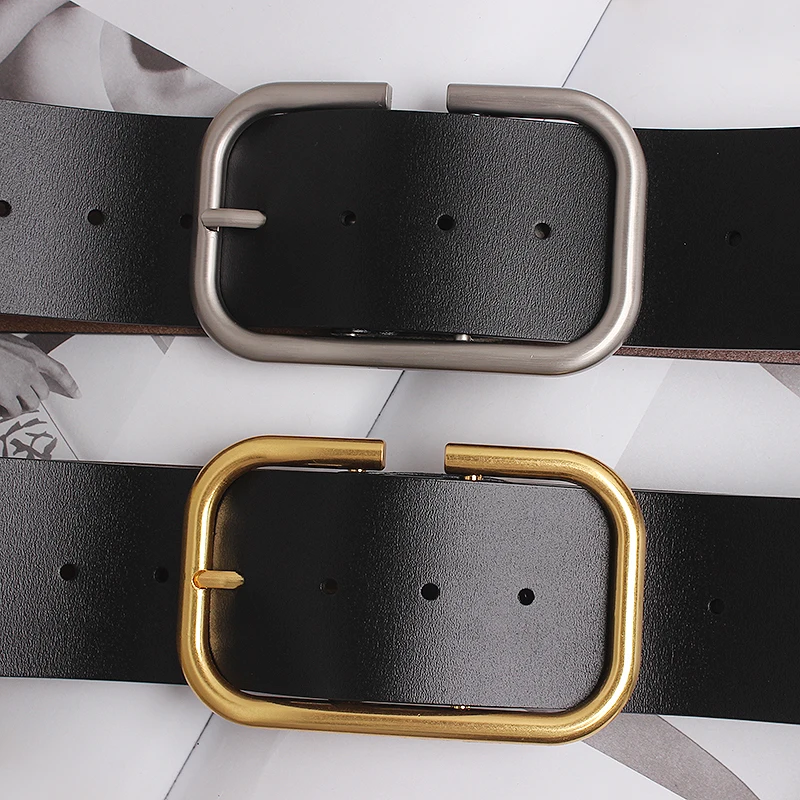 ผู้หญิงรันเวย์แฟชั่นของแท้หนัง Cummerbunds หญิงชุดรัดตัวเข็มขัดตกแต่งเข็มขัดกว้าง TB2055