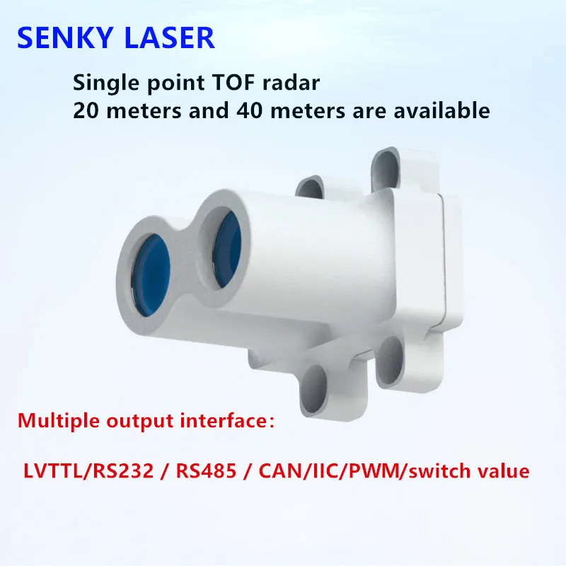 

IP65 20 meters 40 meters outdoor TOF single point laser ranging sensor module lidar distance sensor traffic collision prevention