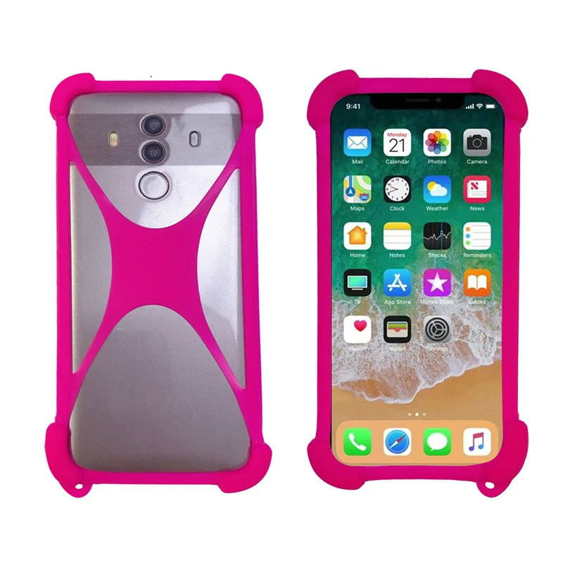 Universal Soft Elastic Silicone Mobile Phone Bumper Case For AllCall Madrid S5500 S1 Rio X Atom Alpha