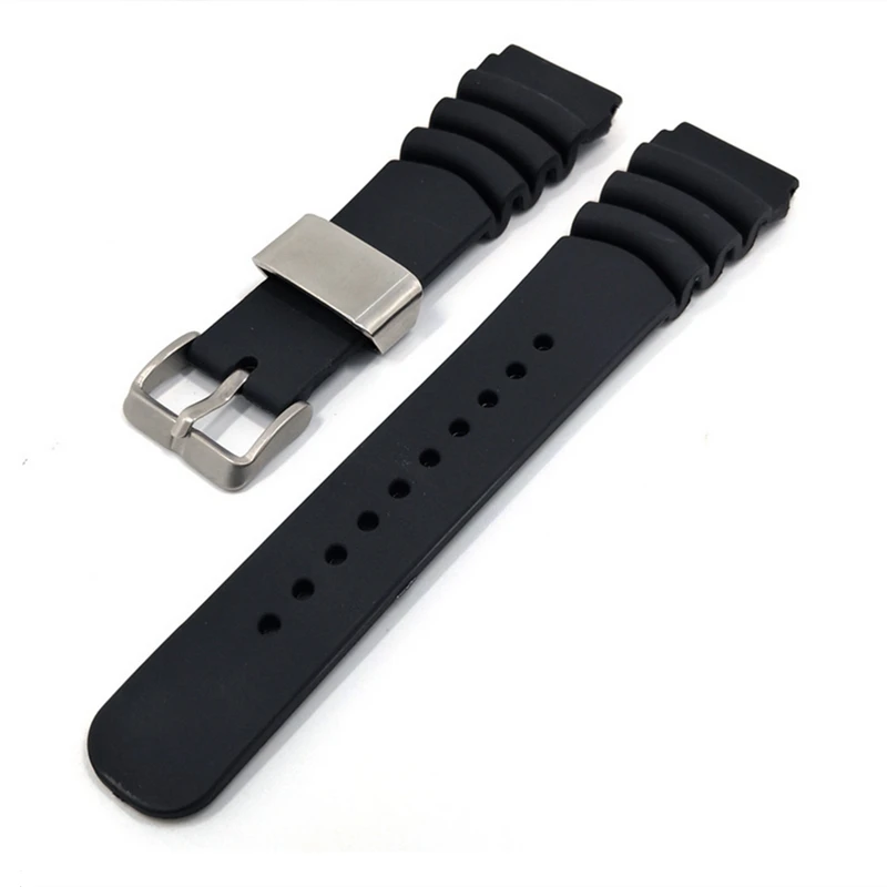 Watchband Strap For Divers Smart Watch 24mm 22mm Silicone Band Bracelet Accessories