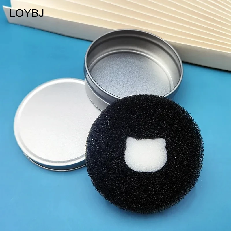 LOYBJ Makeup Brushes Cleaner Sponge Box Dry Cleaning Tool Blush Eyeshadow Eyebrow Powder Brush No-wash Quick Remove Appliance