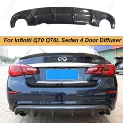 Q70 Carbon Fiber / FRP Rear Bumper Lip Diffuser Spoiler Car Bumper Guard Car Styling for Infiniti Q70 Sedan 4 Door 2015- 2019