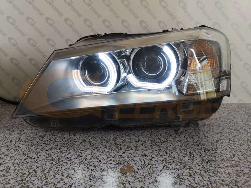 For BMW X3 F25 2010 2011 2012 2013 2014 Pre Facelift DTM M4 Style Ultra Bright Led Angel Eyes Halo Rings Car Accessories