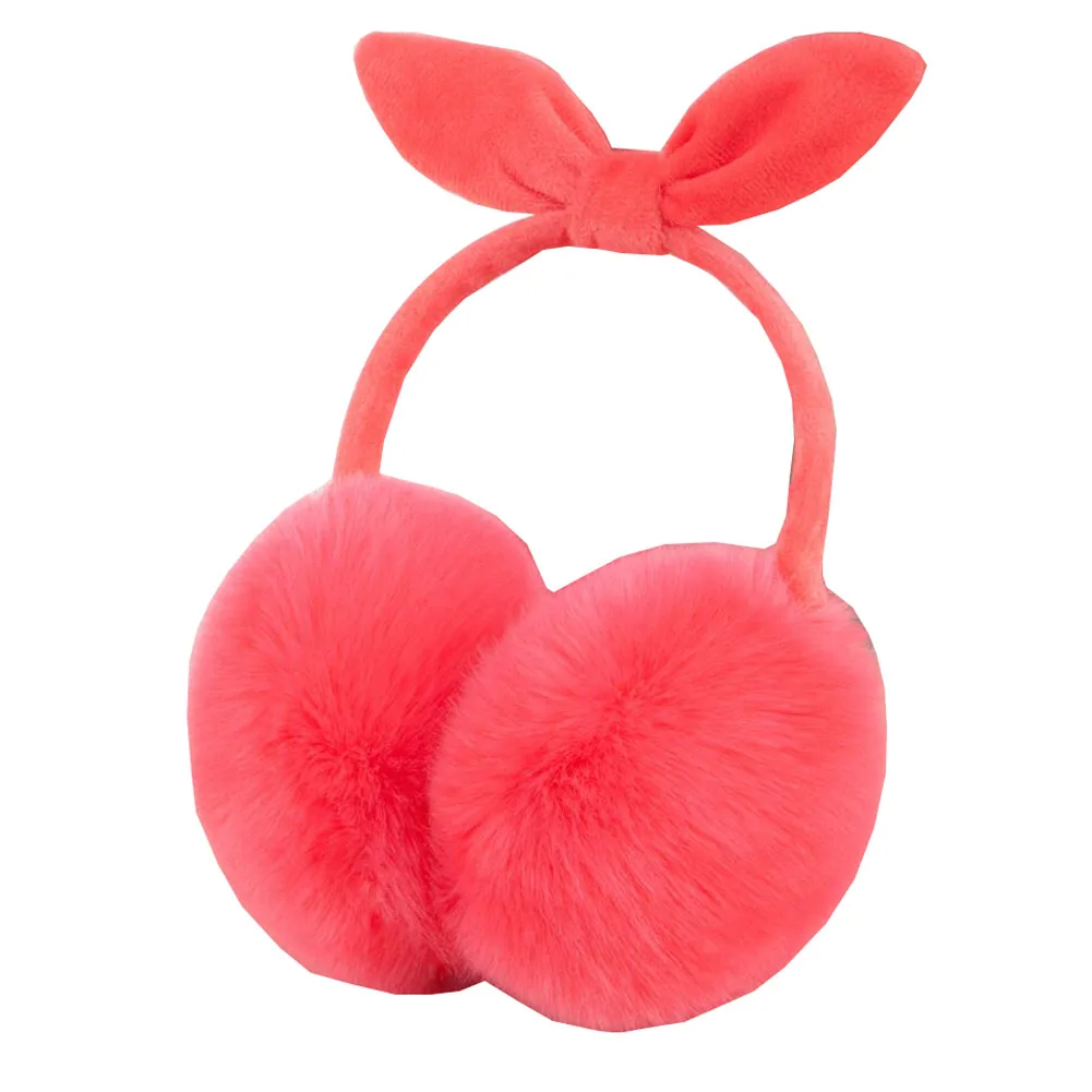 Kadınlar kızlar için kış sıcak Earmuffs yumuşak peluş kulak isıtıcı sevimli düz renk kulaklığı açık soğuk koruma kulak-muffs kulak koruyucu