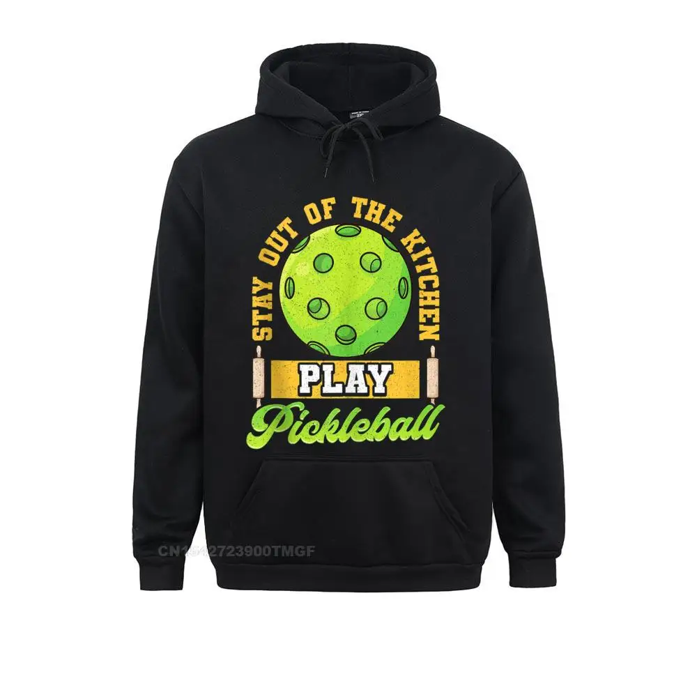 

Normal Funny Stay Out Of The Kitchen Play Pickleball Sweatshirts for Women Funny Autumn Long Sleeve Sweatshirts Hoods