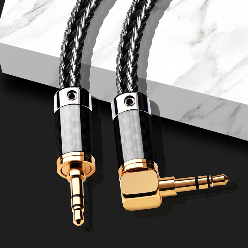 ATAUDIO hifi aux kabel hohe qualität silber-überzogene OCC 3,5mm aux audio kabel