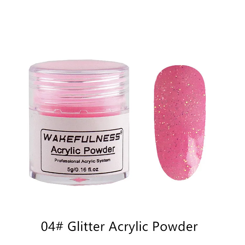 Bright Pink Acrylic Powder Glitters Nail Art Artisan Color Acrylic Nail Powder | Magenta 0.16 Oz (5gr) Manicure Kit Beauty