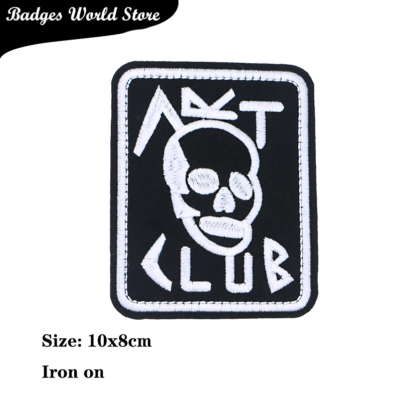 Letters Love Skull Football Word Chenille Icon Towel Embroidery Applique Patches For Clothing DIY Iron on Badges on the Backpack