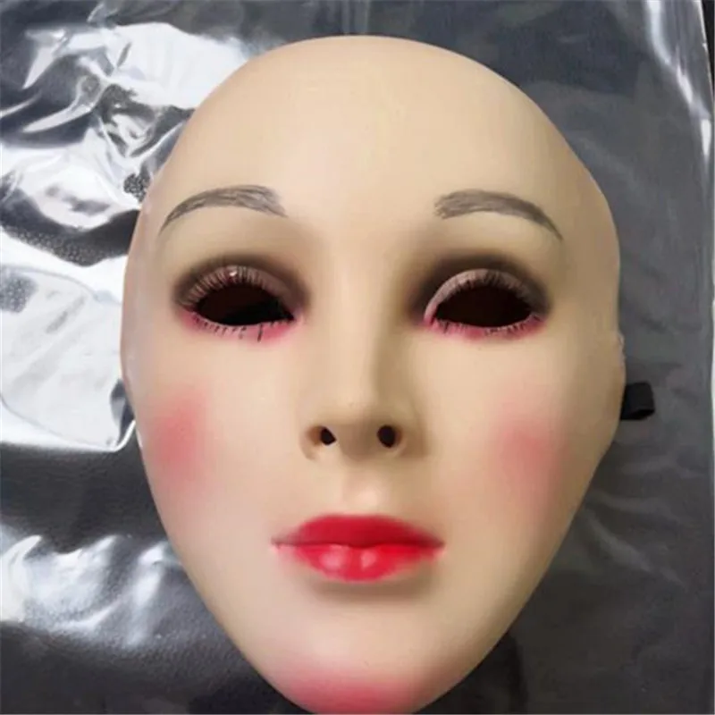 Newest Realistic Crossdresser mask Silicone Skin women Shemale Masken for men Transgender Male Drag Queen halloween Cosplay