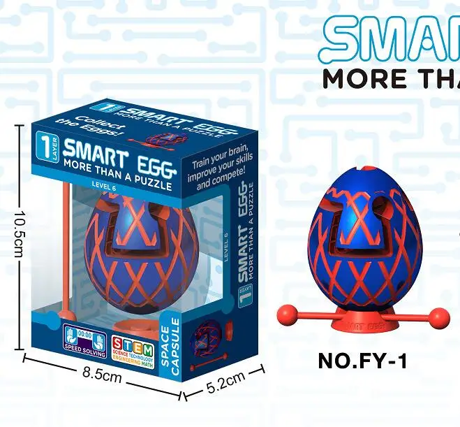 

2020 New IQ 3D Egg-shaped Creative Maze Labyrinth Puzzles Game for Children Adults