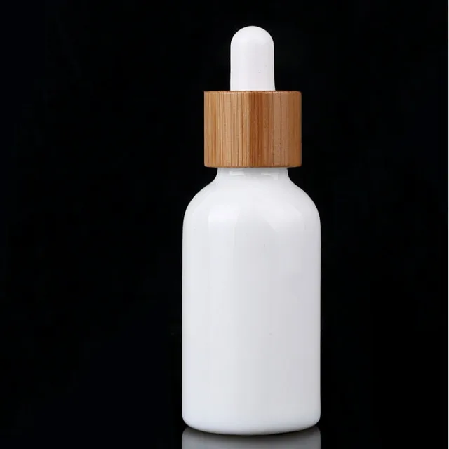 264/pcs empty perfume bottle parfum 10ml 15ml 20ml 30ml 50ml 100ml porcelain white glass with bamboo lid travel bottle set