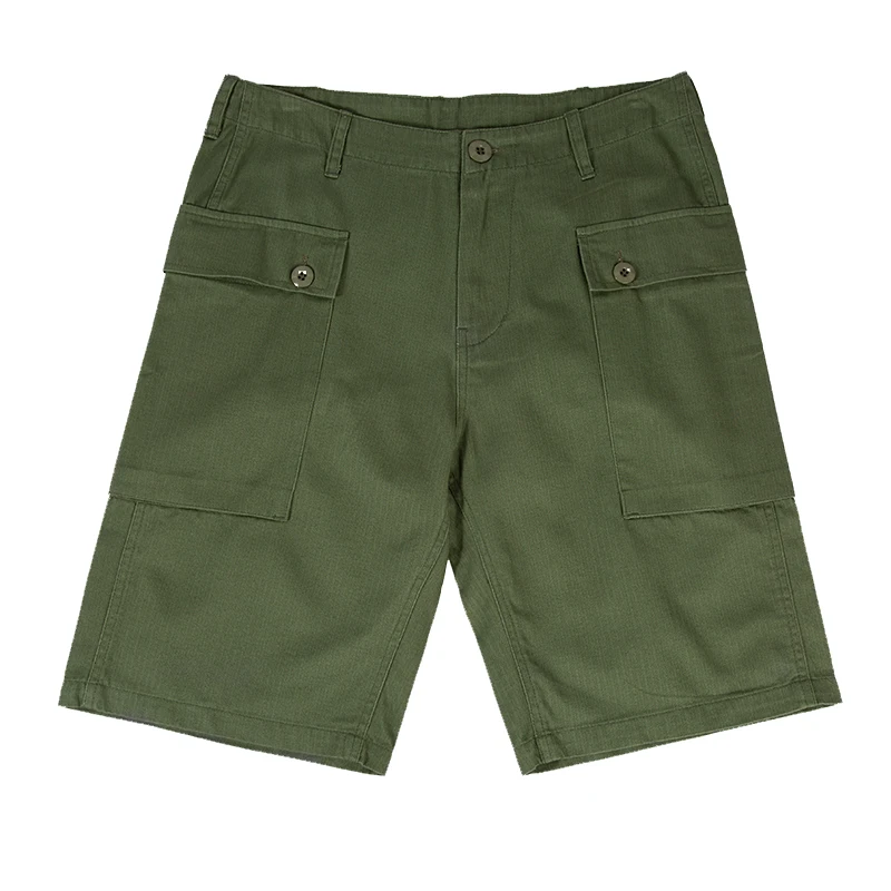 Shorts de camuflagem militar para homens, roupas do exército, calças curtas de algodão, plus size, vintage, P-44, HBT, USN, USMC, WW2, verão, 2023