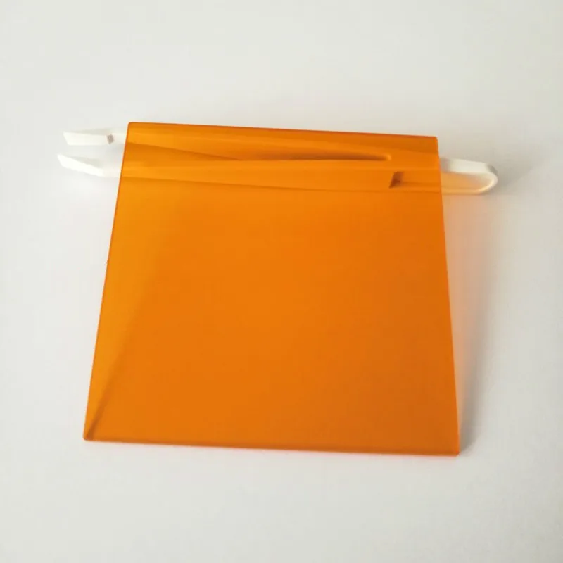 80*80*2Mm 550Nm Absorption Cut-Off Orange-Red Optical Glass Cb550 Infrared Transmission Filter