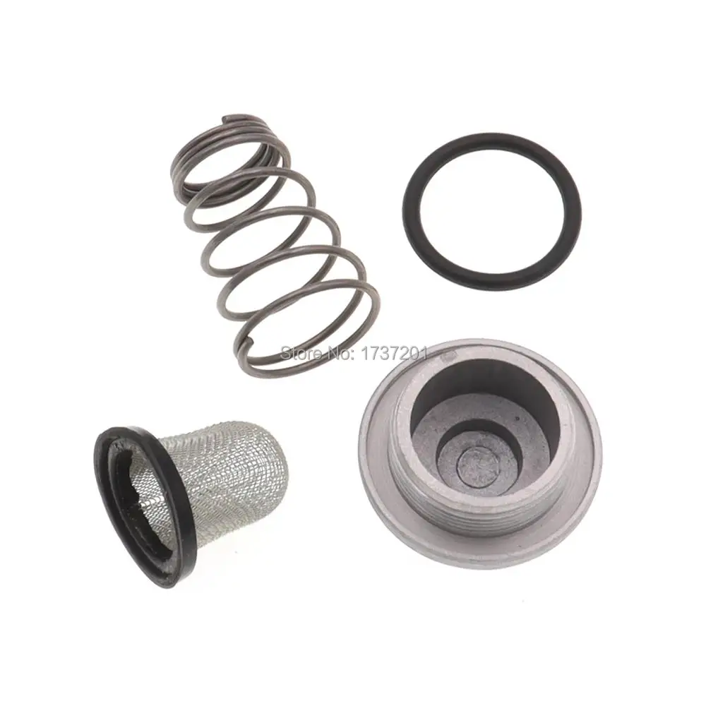 New GY6 50cc 125 150cc Oil Strainer Cap Drain Plug Bolt Screen Seal Spring Scooter Moped ATV Quad