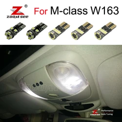 19pcs LED plate lamp + LED Ash Tray bulb + LED interior dome light For Mercedes Benz M ML class W163 ML320 ML350 ML500 (98-05)