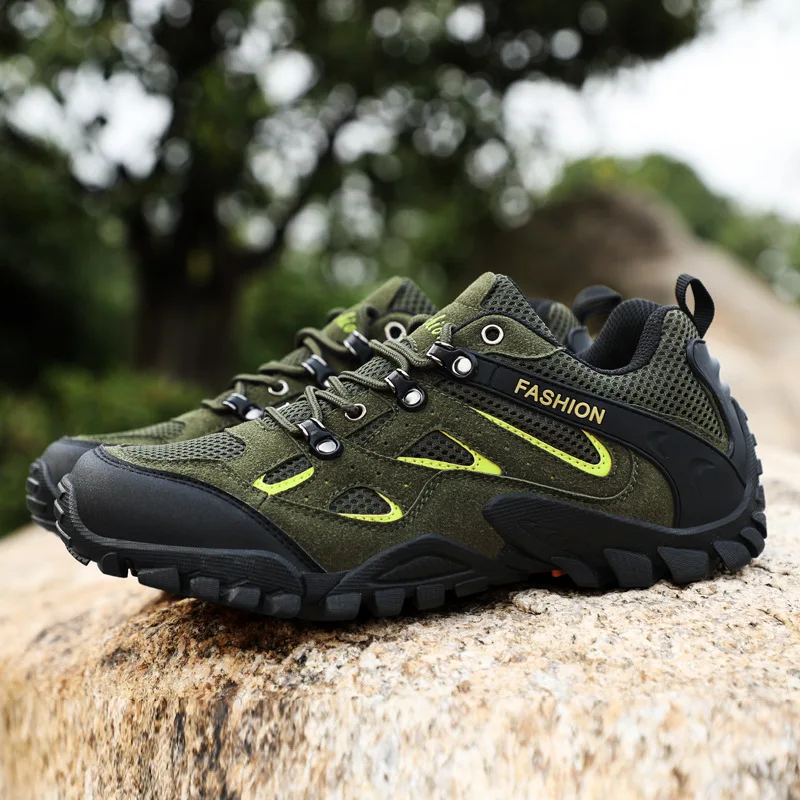 

Hiking Shoes Men Outdoor Breathable Mesh Trekking Shoes Sneakers Men Mountain Climbing Tactical Shoes