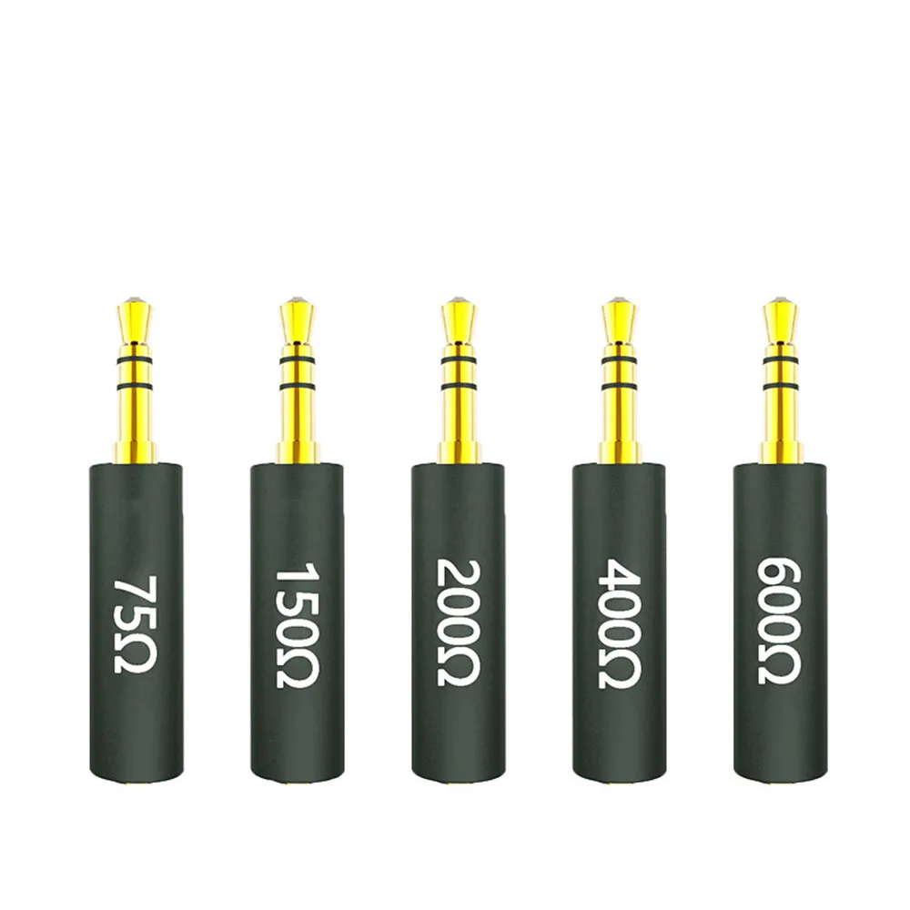 JCALLY موصل سماعة مقاومة التوصيل 75 150 200 400 600 أوم إلغاء الضوضاء محول المقاومة تقليل فلتر الضوضاء التوصيل