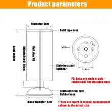 Adjustable Stainless Steel Furniture Legs 4 Pieces #3