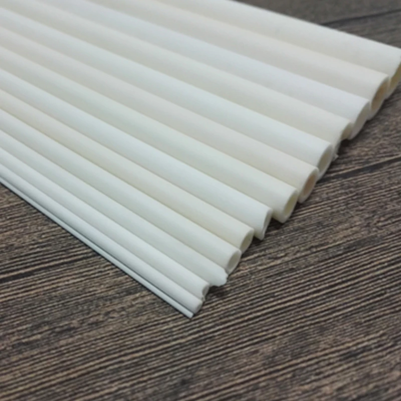 Nhiệt Độ Cao 99.5% Nhôm Al2O3 Gốm Ống 0.6x1x100mm-18X25X100Mm Cặp Nhiệt Điện Gốm Bảo Vệ Ống Rỗng thanh Lăn