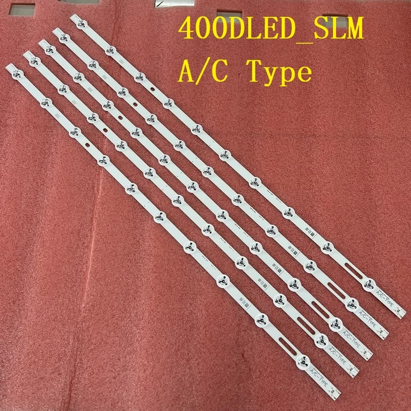 

Kit 5pcs LED bar For 40R8070U 40R6080U 40UA9300 40UA8900 40FA7100 40UB8600 LT-40V953 40FB7150 40UHD3D VES400QNSS-3D-U02 2D-U01