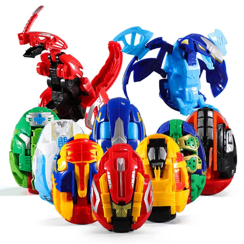 Caldo! Cartoon Anime Deformation Carbot Egg Toys trasformazione automatica Dinosaur Egg Wing Lifting Deformation Robot per regali giocattolo per