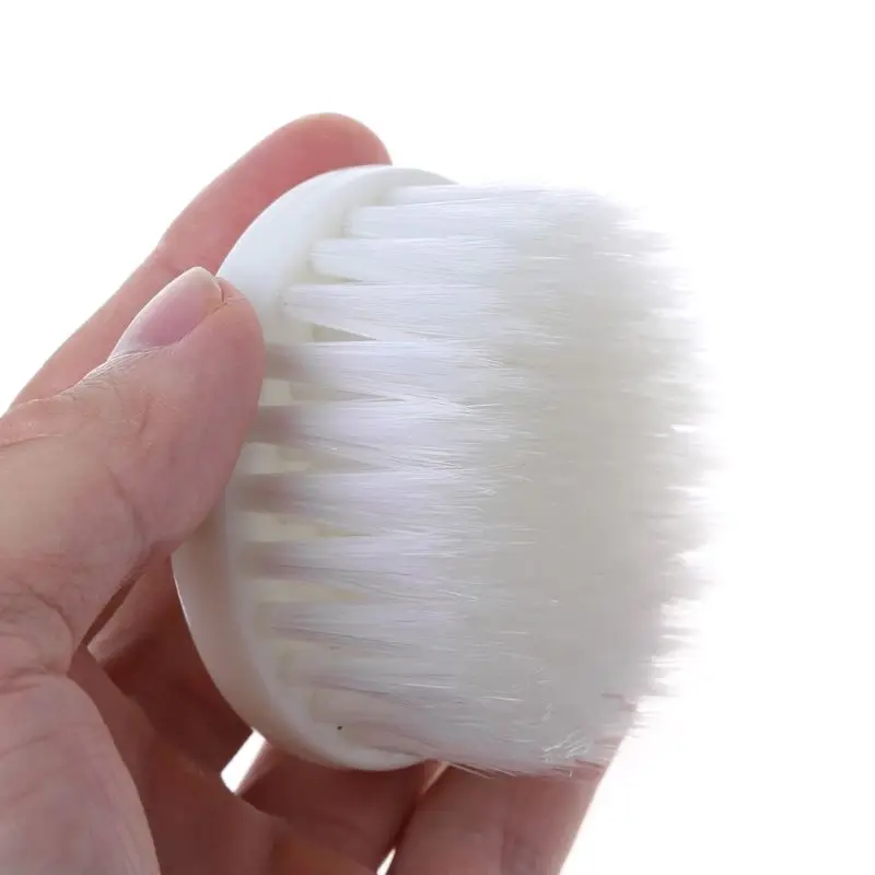 60mm White Soft Drill Powered Brush Head For Cleaning Car Carpet Bath Fabric New 3mm 6mm Stainless Steel Rod