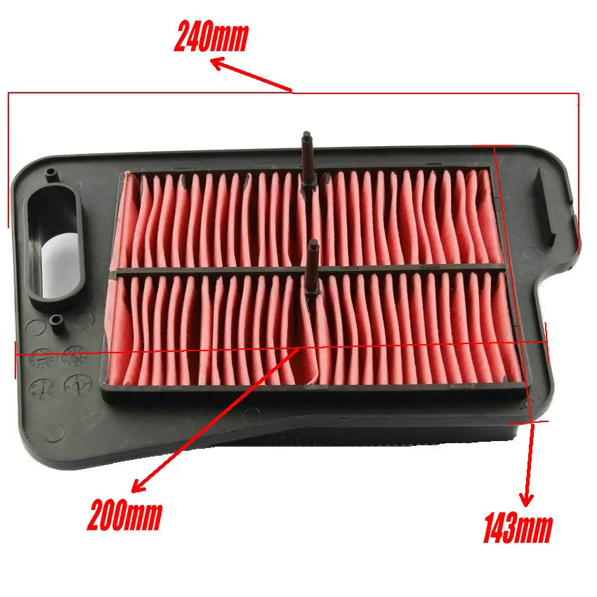 Motorcycle Air Filter Intake Cleaner System Parts For Suzuki Burgman 400 250 Skywave 400 AN400 250 AN250 13781-05H00 Accessories