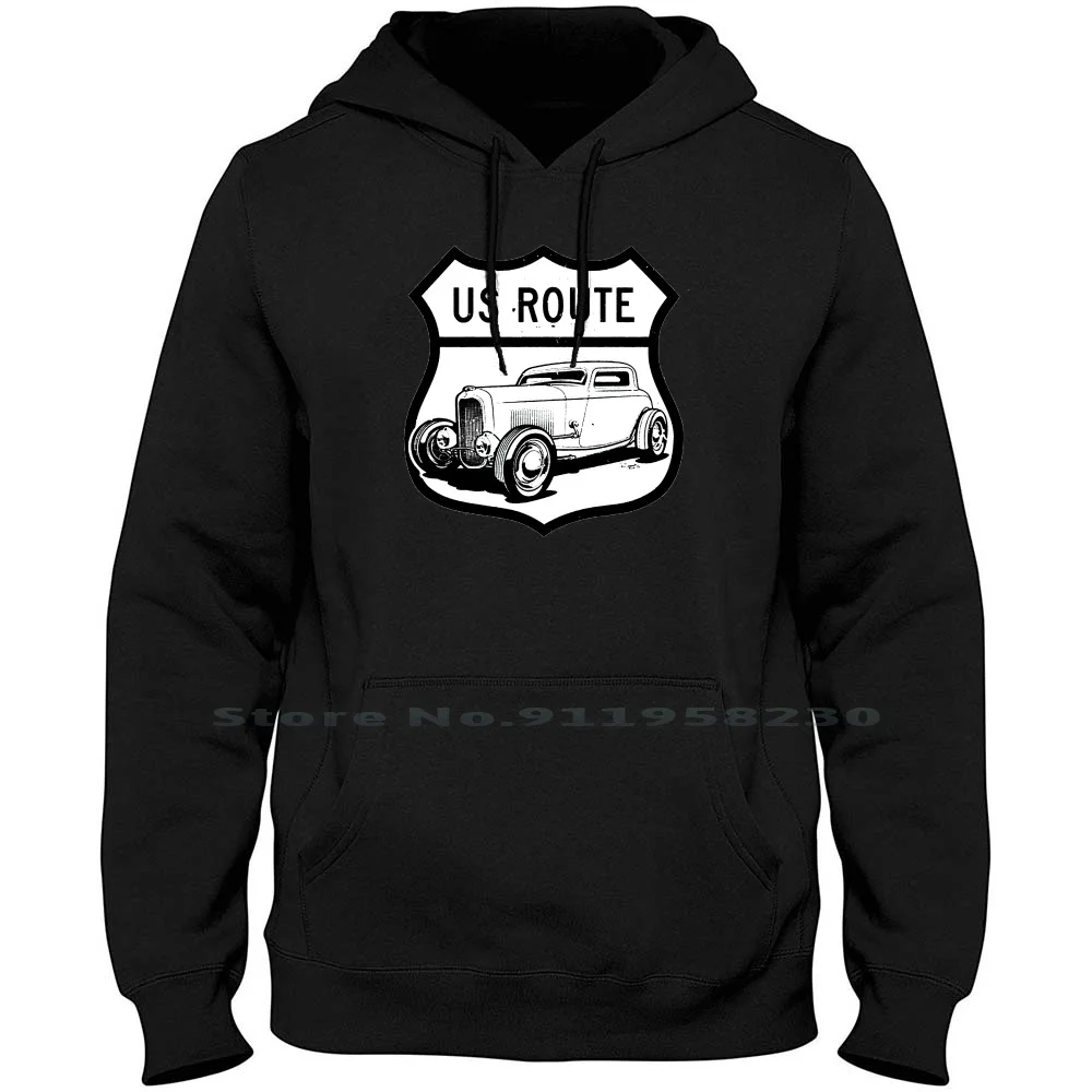 Classic Cars Route Hoodie Sweater Big Size Cotton Classic Car Mechanic Classic Garage Female Route Class Teen Tage Rage Male Out