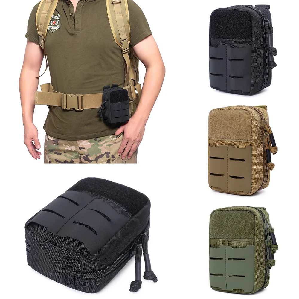 Small Molle Pouch Waist Pack Bag Outdoor Sports Hiking Hunting Camping Climbing Accessories Utility EDC Tool Pouchdes