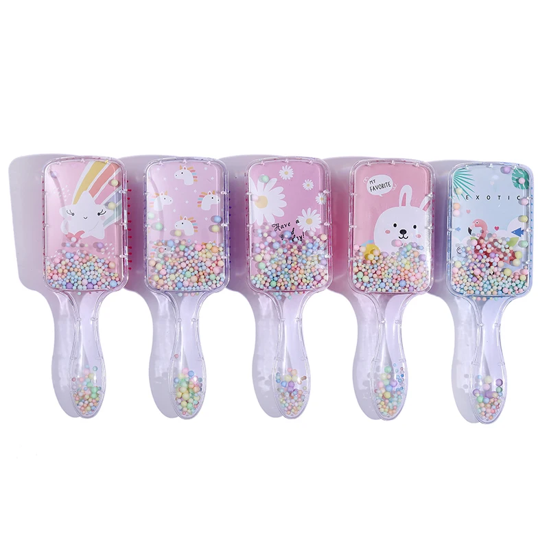 Cute Cartoon Animal Children Foam Panda Anti-static Hair Brush Massage Comb Detangle Hair Brush Salon Hair Styling Tools