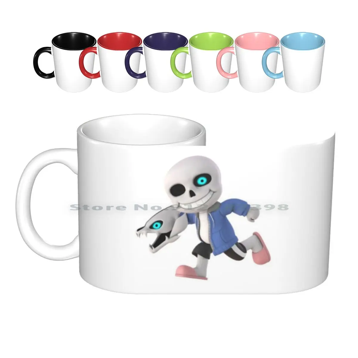 Sans Mii Gunner Ceramic Mugs Coffee Cups Milk Tea Mug Sans Undertale Smash Smash Bros Super Smash Bros Super Smash Bros Super