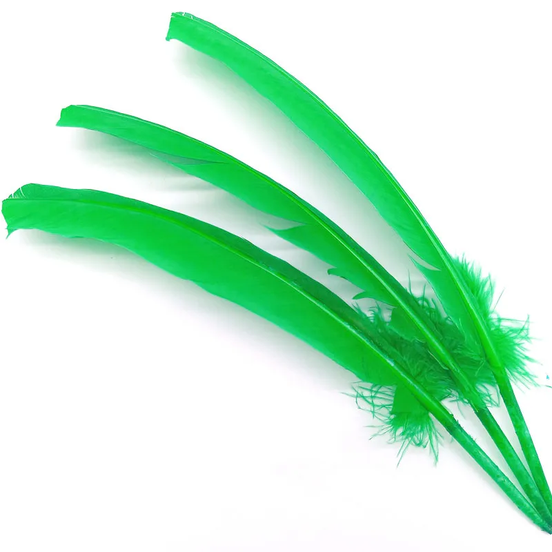 10 قطعة ريش تركيا الطبيعي أعمدة لتقوم بها بنفسك الدراج بلوماس ملحقات للحرف اليدوية صنع المجوهرات زي الديكور الزفاف 25-30 سنتيمتر #2