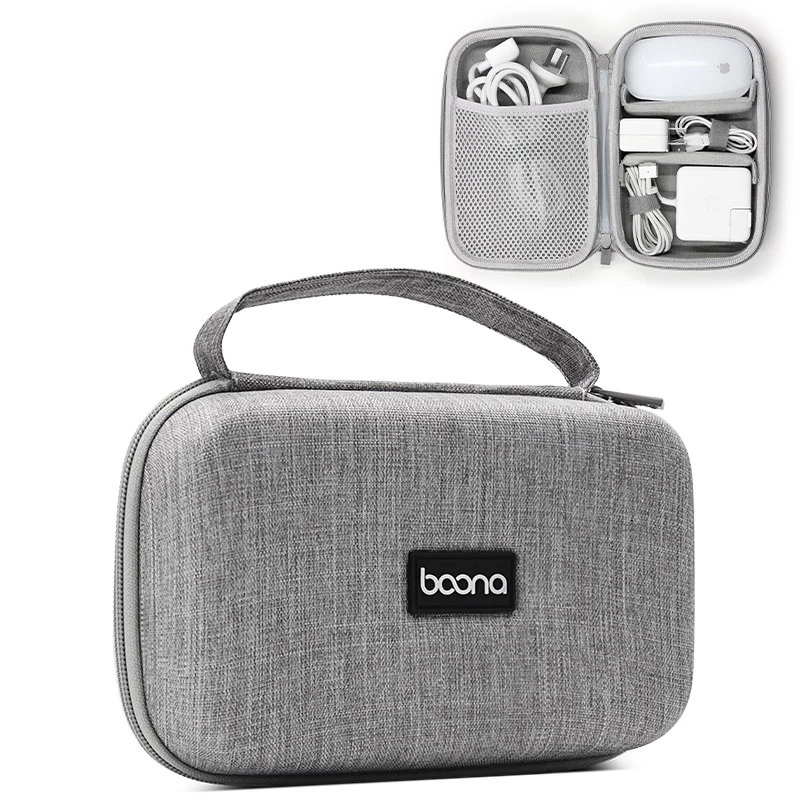EVA Travel Cable Bag, Electronics Organizer, Gadget Bag, Organizer Bag for Macbook Air, Pro, USB,Charger,Earphones