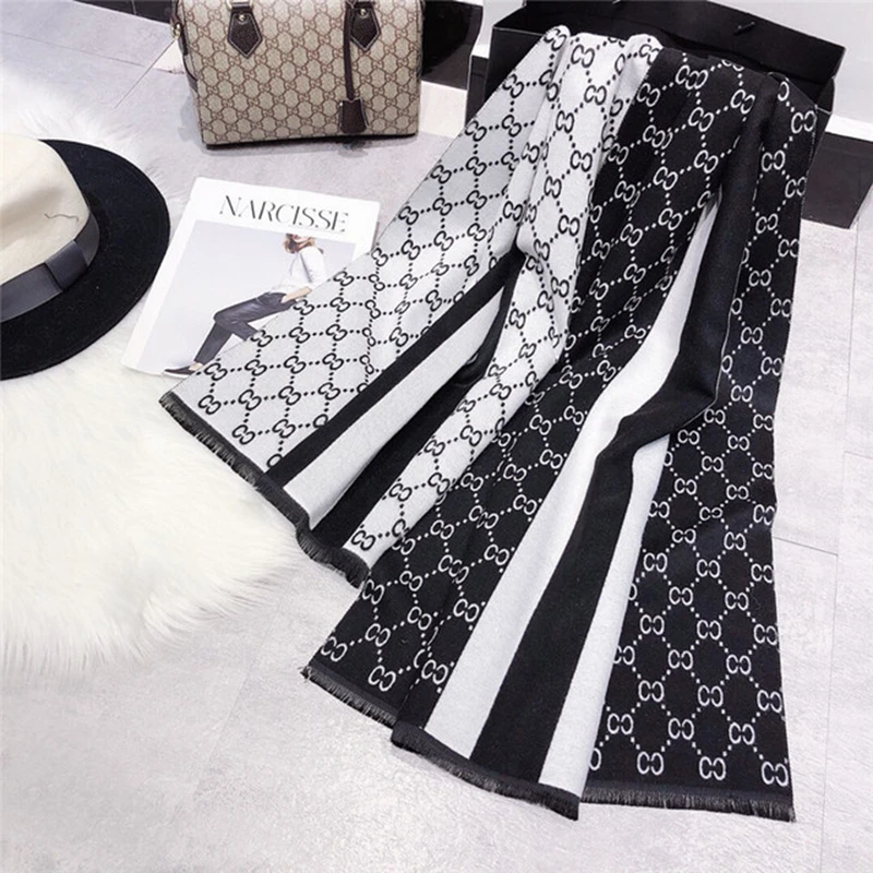 

Wild fashion scarf women шарф office shawl head scarf women winter imitation cashmere scarf dual-use long warm blanket shawl