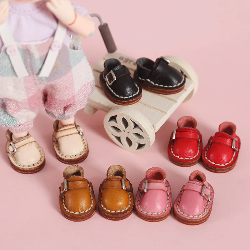 

HOUZIWA New OB11 Doll Shoes Leather GSC P9 1/12 BJD Doll Shoes