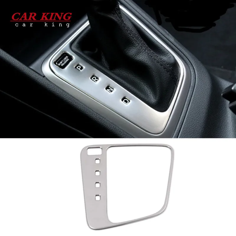 For Hyundai Solaris 2 2017 2018 Gears cover panel decorative frame  Stainless Steel Interior Mouldings decoration Accessories