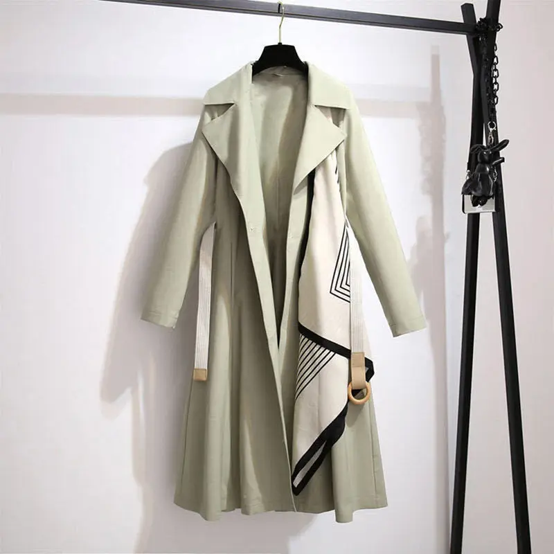 Women's Trench Coat for Women Long Woman Korean Dongdaemun 2024 Clothes Female Windbreaker Coats Spring Outerwear Autumn Jackets