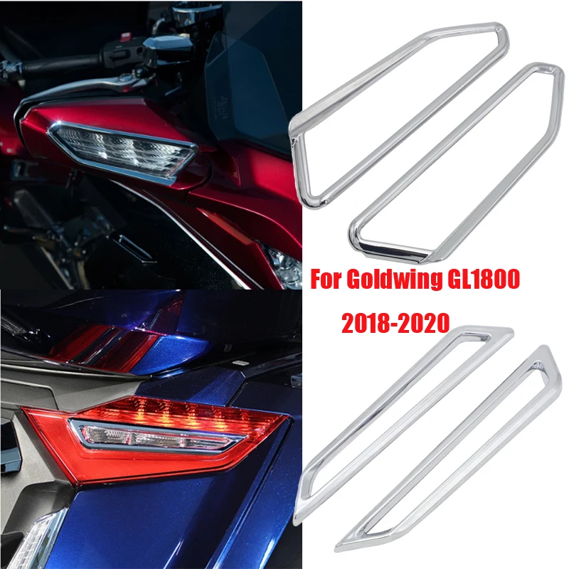 

for HONDA Goldwing GL1800 2018-2020 retro-view mirror cover F6B chrome modified beautiful anti-scratch protection decoration