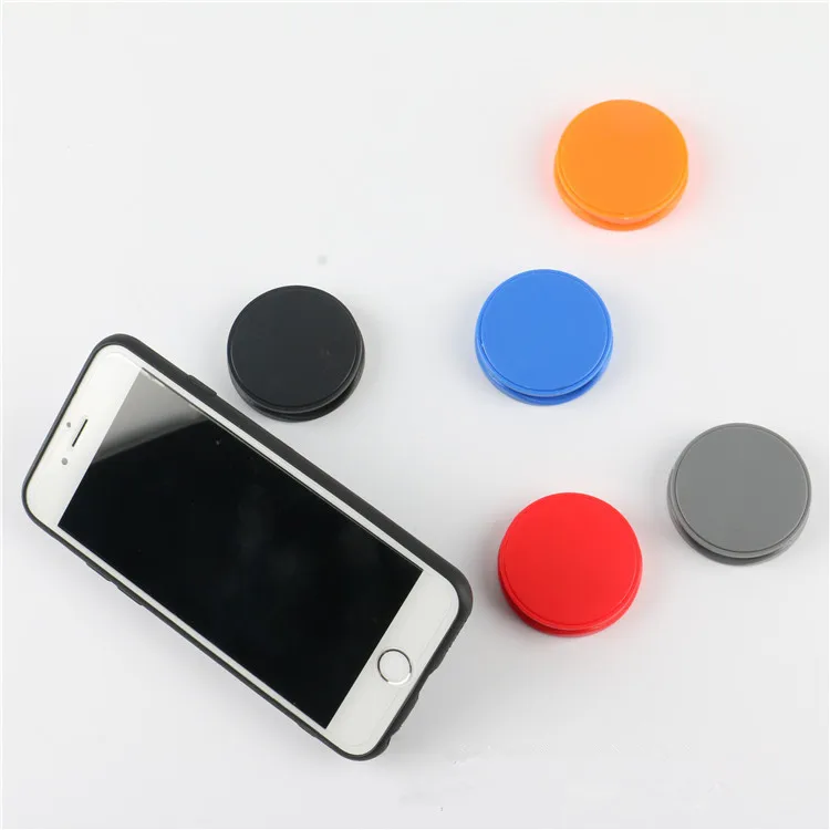 2pieces colorful Blank material Round mobile phone folding stretch bracket Phone Holder