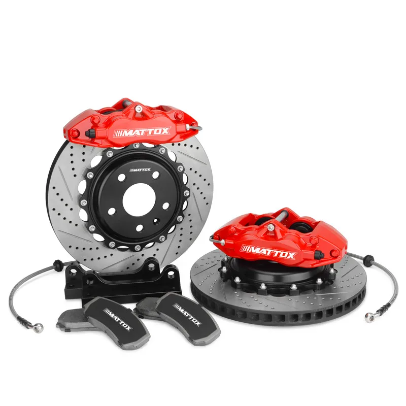 Mattox RACING Car Brake Kit 4 Pot Brake Caliper Front Wheel16-18inches Brake Disc 330*28mm 345*28 mm for Mazda 3 2016 2019