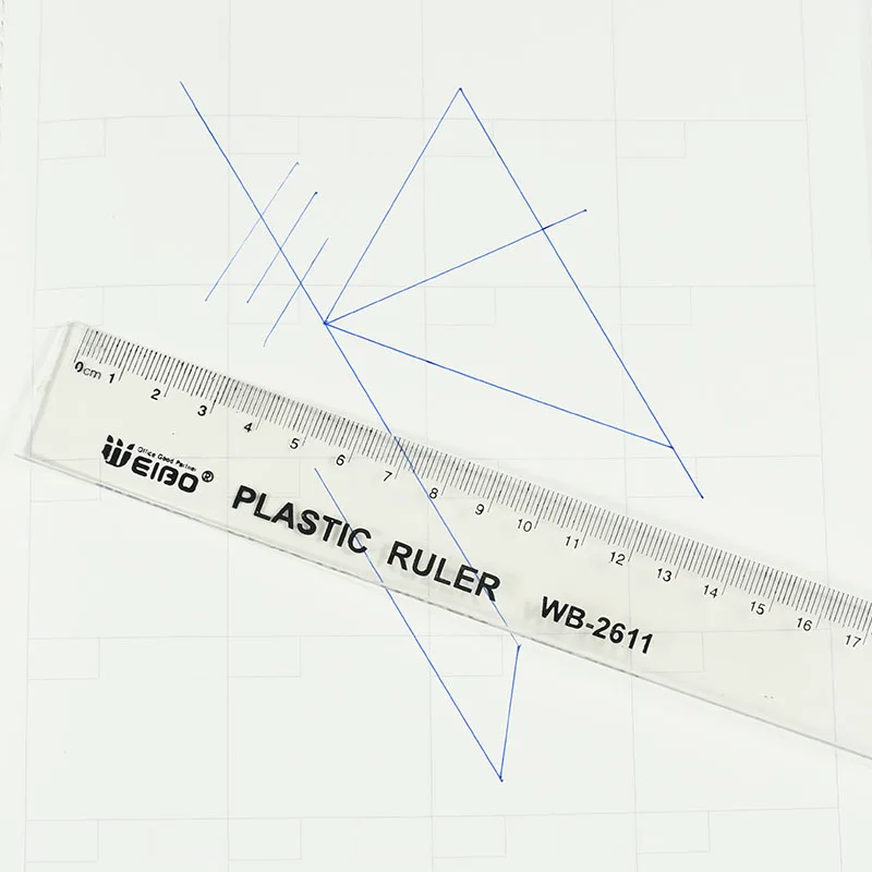 1pcs Simple Style40cmTransparent Acrylic Ruler Simple Ruler Square Ruler Cute Stationery Drawing Supplies students Supply