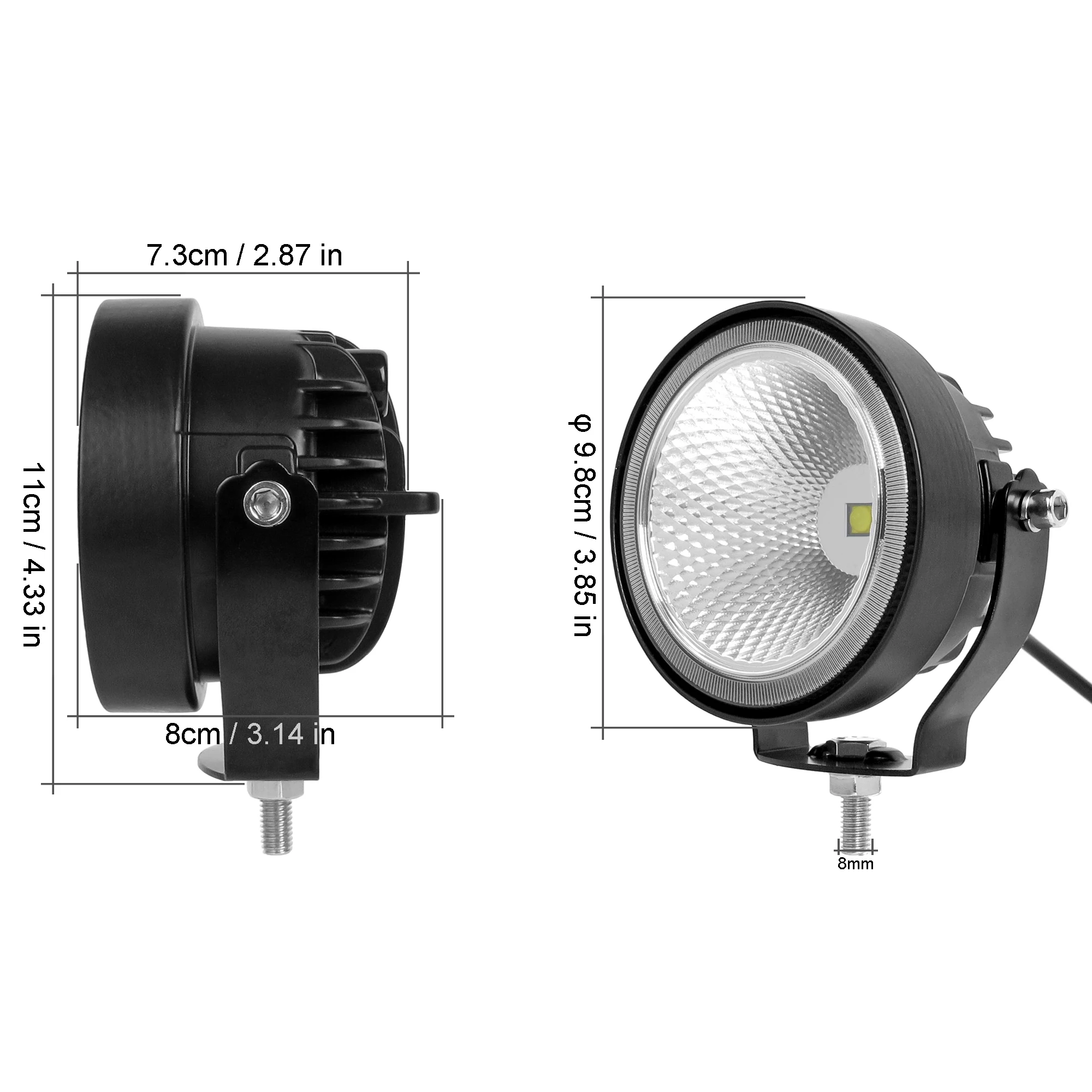 4 Inch Led Fog Light Automobile For Car Super Bright Work Vehicle Light Auto Motorcycle VAT Truck Flood Lamp Reversing Lights